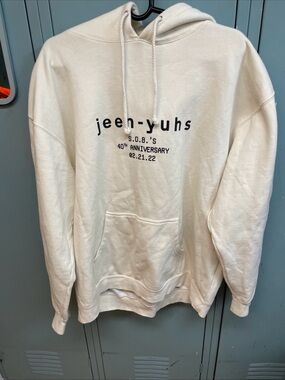 Jeen-Yuhs 40th Anniversary Cream Hoodie Kanye SOB’